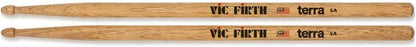 Vic Firth 5A Drum Stick for Crates and Drums Length 16 Inches Wood Tip Brown