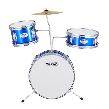 VEVOR Drum Set for Kids, 3 Pieces, Beginner Drum Set