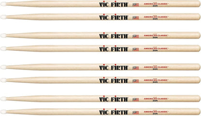Vic Firth 5A Drum Stick for Crates and Drums Length 16 Inches Wood Tip Brown