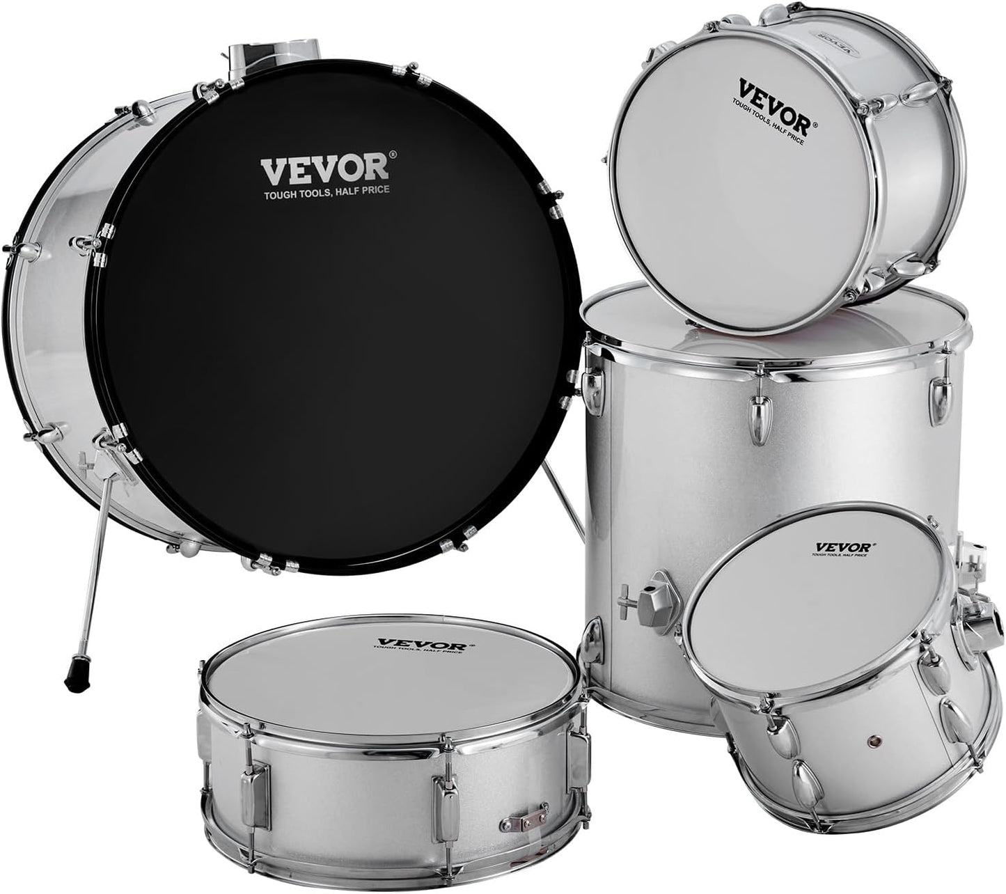 VEVOR Five Piece Adult Drum Set PRO with Bass