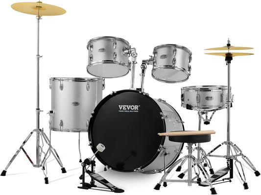 VEVOR Five Piece Adult Drum Set PRO with Bass